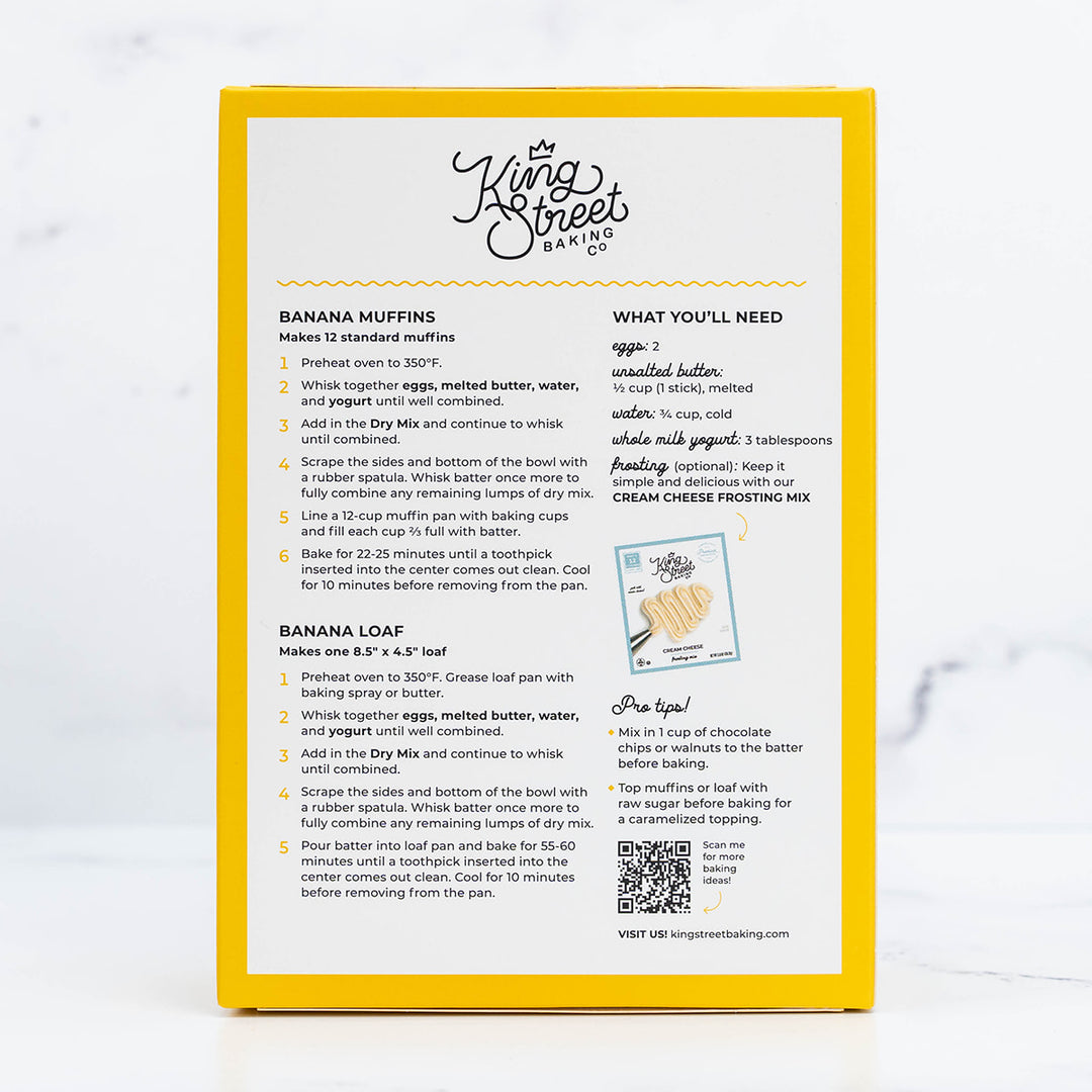 Banana Loaf & Muffin Mix – King Street Baking Co